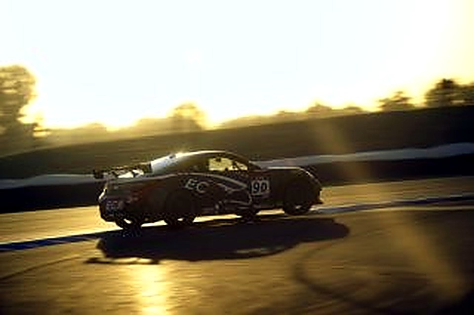 The #90 in warm evening light at Indianapolis