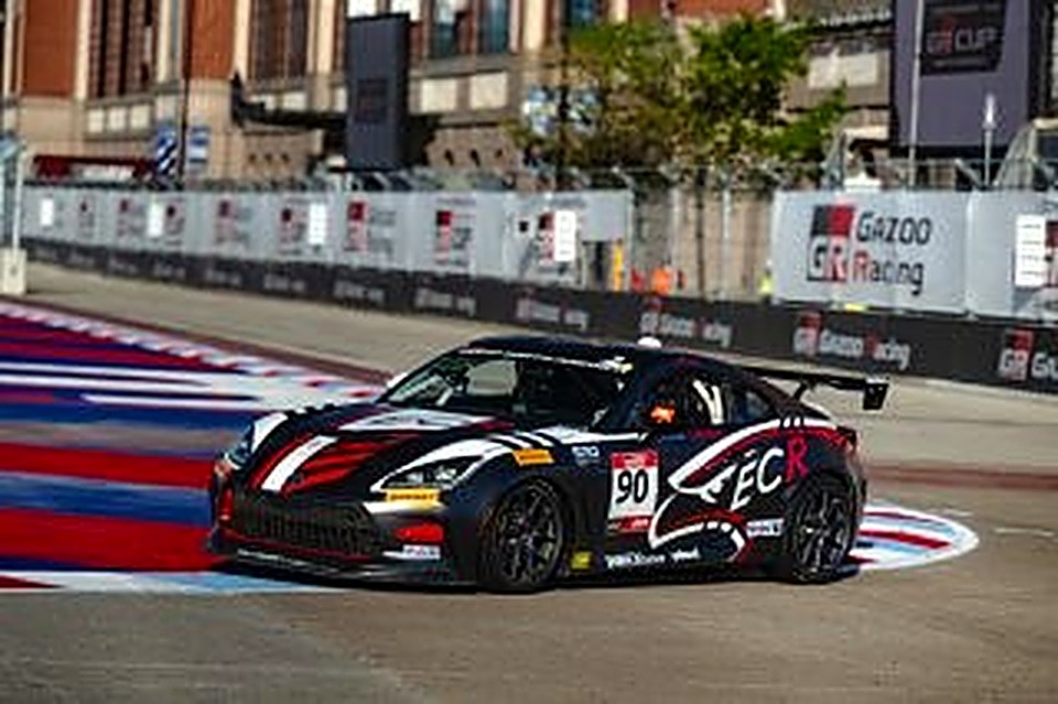 Side view of the #90 at Arlington with ECR graphics